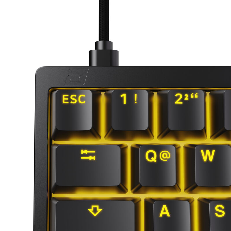 Nærbilde av taster på Endgame Gear KB65HE 8K gamingtastatur