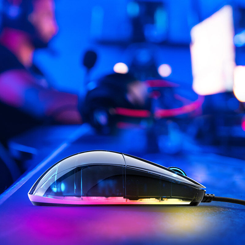 Endgame Gear XM1 RGB gamingmus Kailh GM 4.0 16000 DPI hvit bakside
