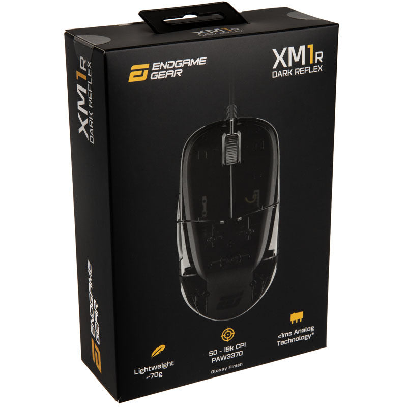 Endgame Gear XM1r gamingmus 19000 DPI Dark Reflex logo