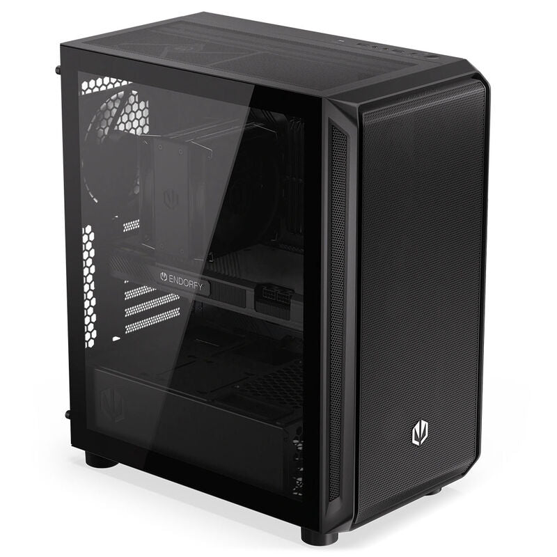 Detaljbilde av mesh-front på Endorfy Arx 500 Air kabinett