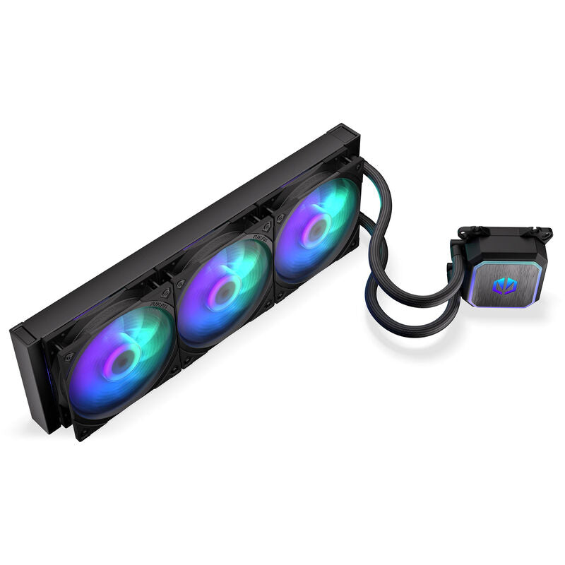 Endorfy Navis F360 ARGB AIO vannkjøling 360 mm svart detalj av vifte