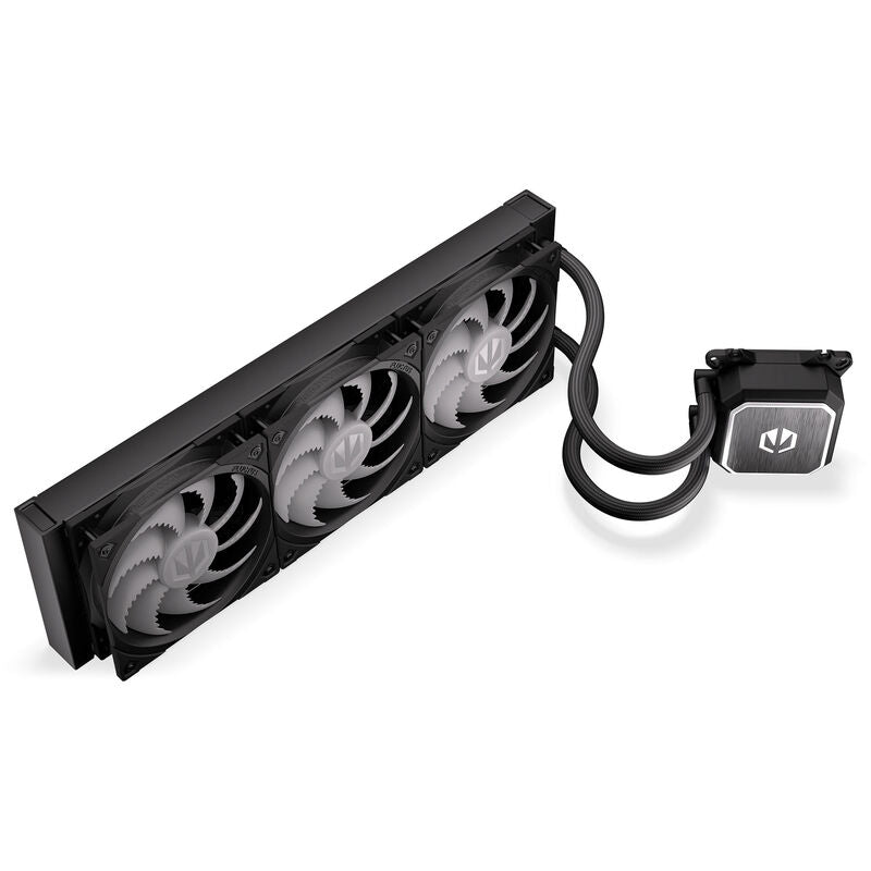 Endorfy Navis F360 ARGB AIO vannkjøling 360 mm svart montert i PC