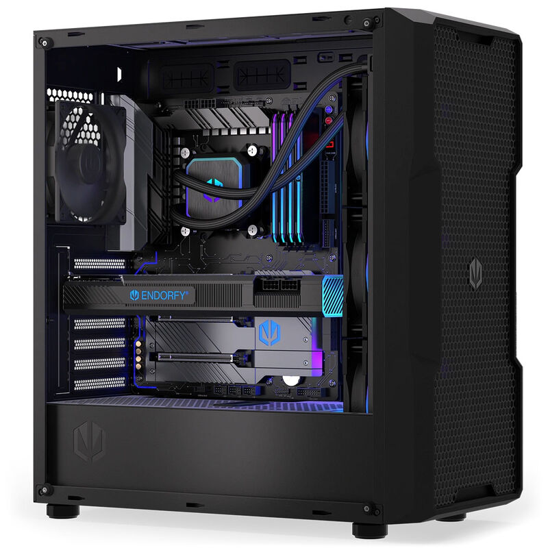 Endorfy Navis F360 ARGB AIO vannkjøling 360 mm svart radiator oversikt