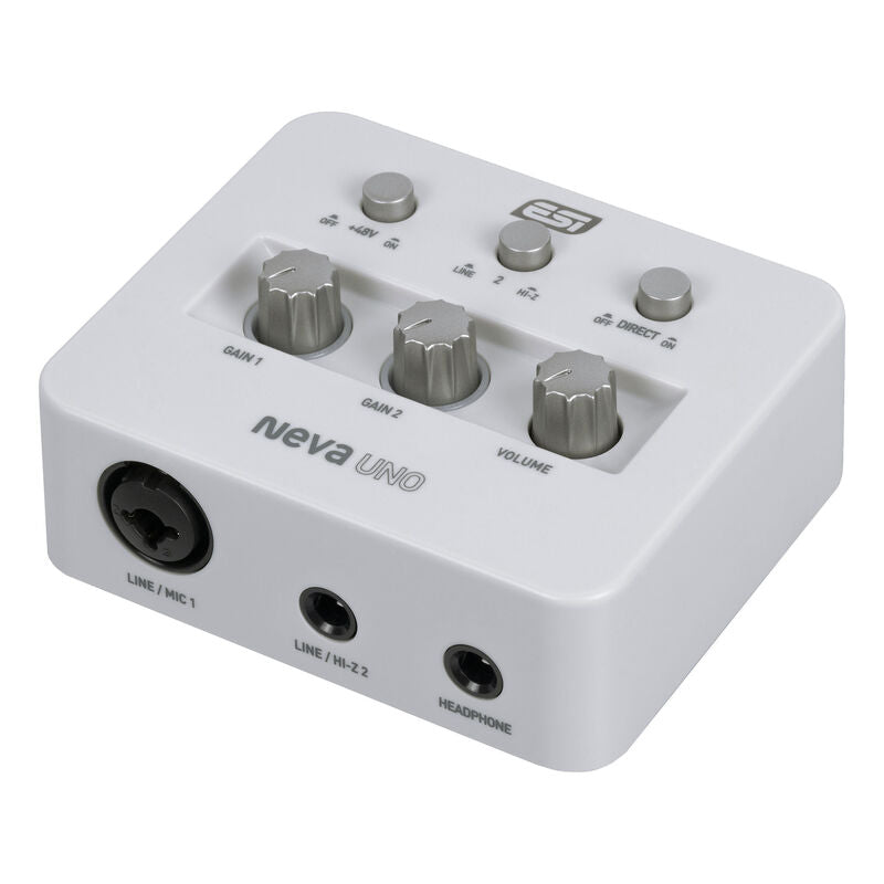 ESI Neva UNO USB lydgrensesnitt hvit forfra