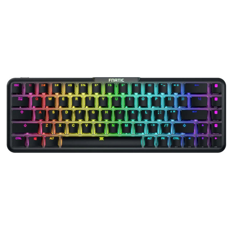 Bakside av Fnatic STREAK65 gamingtastatur med USB-C port