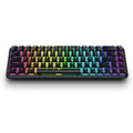 Fnatic STREAK65 gamingtastatur forfra med RGB-belysning