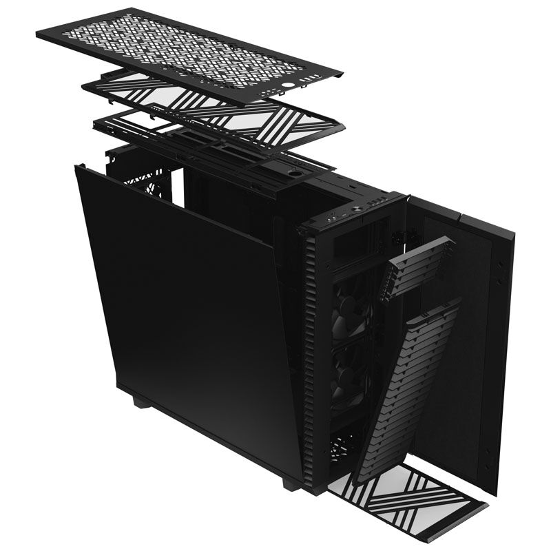 Fractal Design Define 7 XL fulltårn stillegående svart bakside