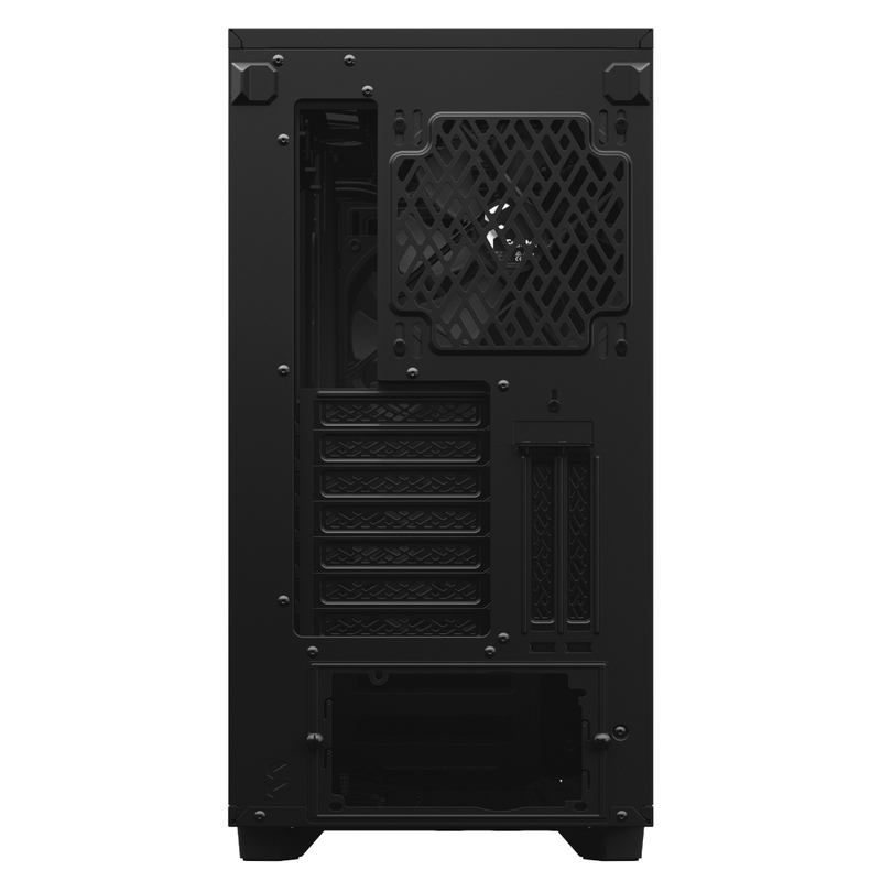 Detalj av eloksert aluminium på Fractal Design Define 7 Dark TG