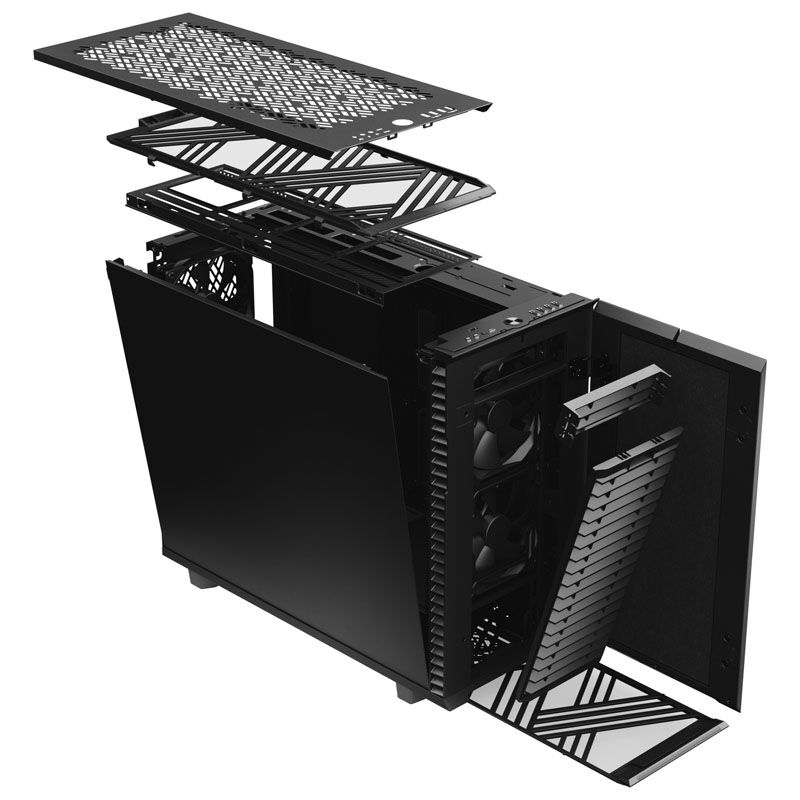 Fractal Design Define 7 kabinett svart bakside