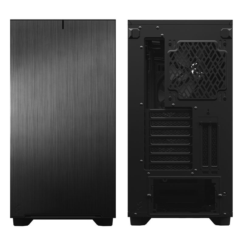 Nærbilde av Fractal Design Define 7 kabinett svart vifte