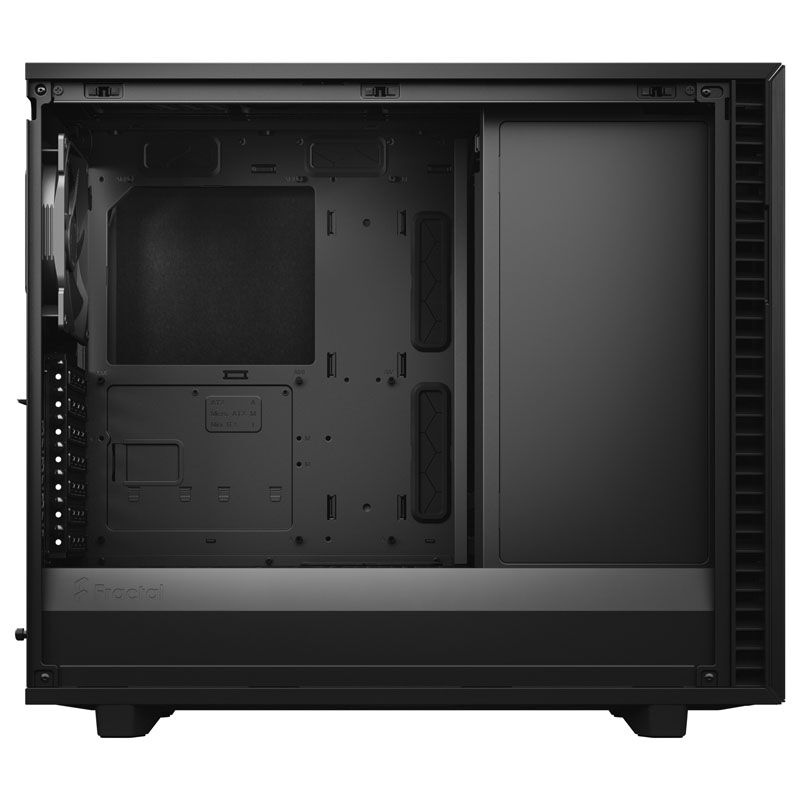 Fractal Design Define 7 kabinett svart frontpanel tilkoblinger