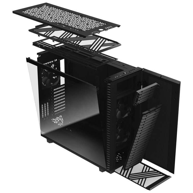 Fractal Design Define 7 XL Big-Tower bakside med porter