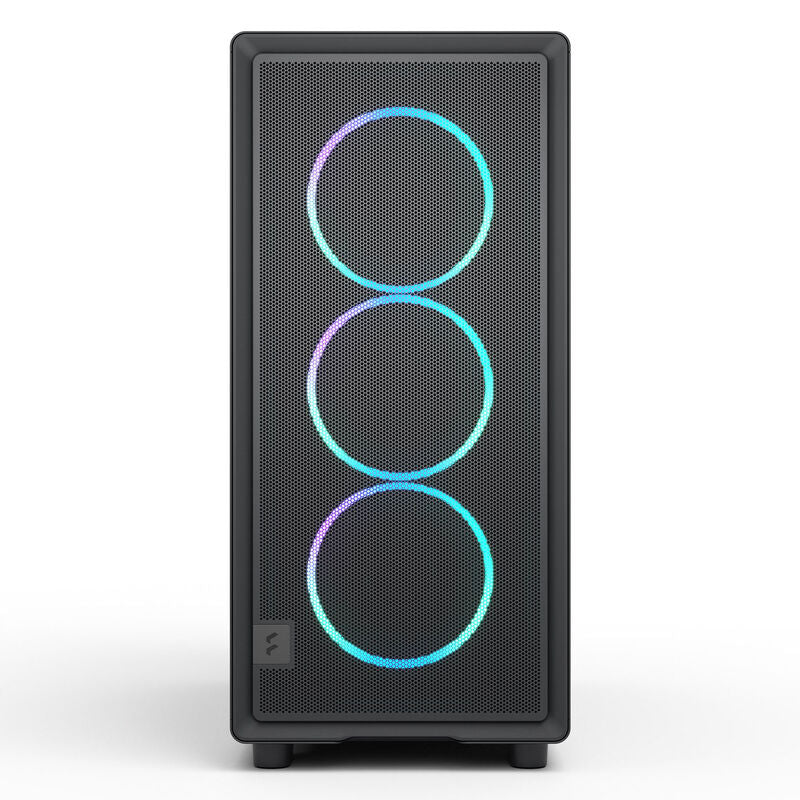 Fractal Design Epoch Black RGB kabinett med åpnet toppdeksel