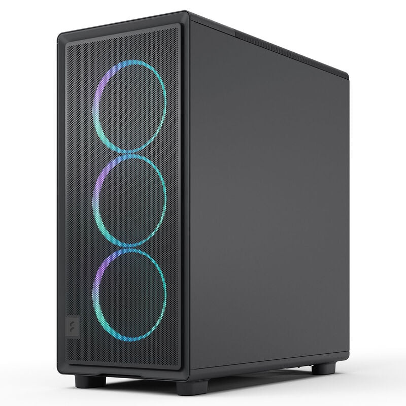 Fractal Design Epoch Black RGB kabinett montert med komponenter