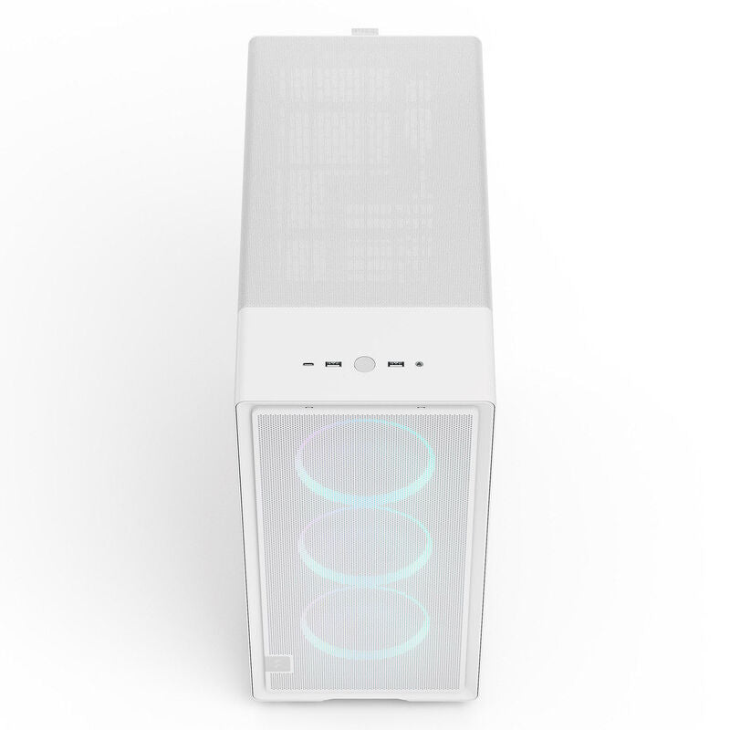Nærbilde av herdet glass sidepanel i Fractal Design Epoch RGB TG Clear Tint