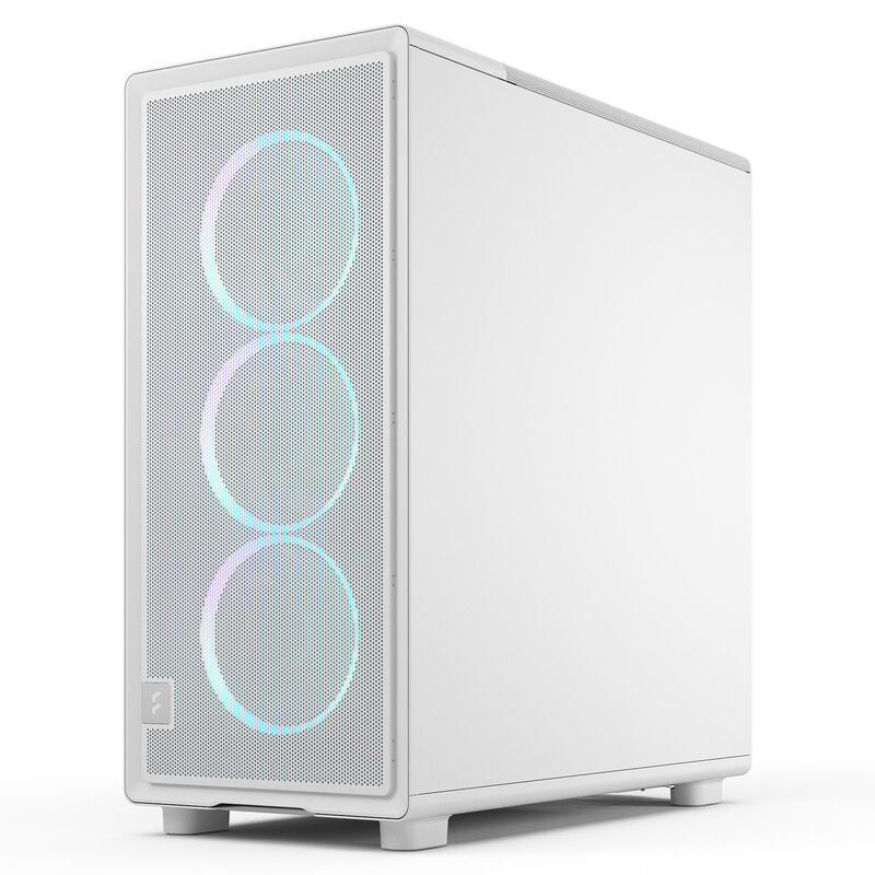 Fractal Design Epoch RGB TG Clear Tint kabinett montert med komponenter