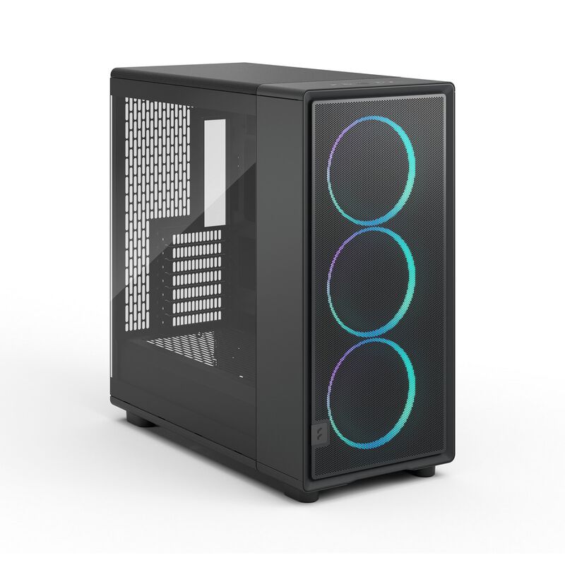 Detalj av Fractal Design Epoch XL Black RGB TG kabinett mesh-front