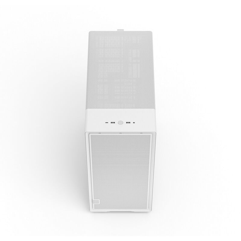 Nærbilde av tempered glass-sidepanel på Fractal Design Epoch XL TG kabinett