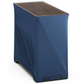 Fractal Design Era 2 Mini-ITX kabinett valnøttpanel blå forfra