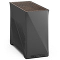 Fractal Design Era 2 Mini-ITX kabinett valnøttpanel grå forfra
