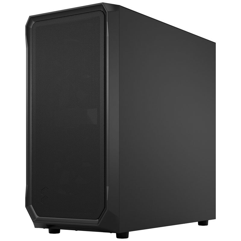 Fractal Design Focus 2 Black TG Clear Tint kabinett bakside