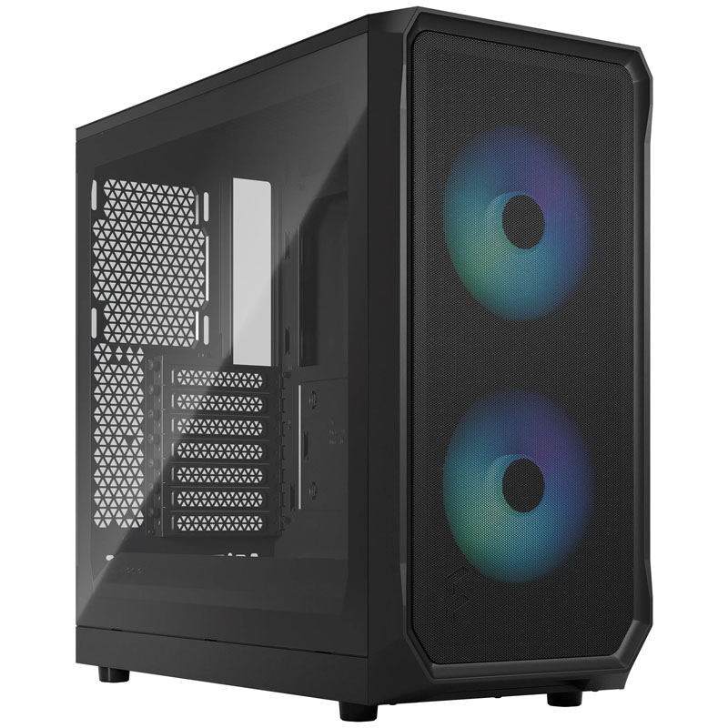 Fractal Design Focus 2 RGB Black TG kabinett forfra