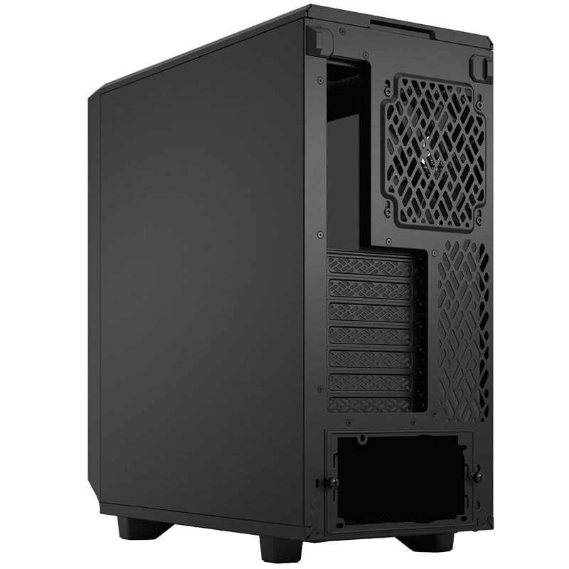 Oversikt over ventilasjon og vifter i Fractal Design Meshify 2 Compact kabinett