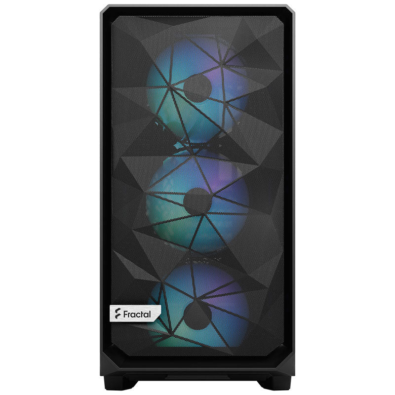 Fractal Design Meshify 2 Lite RGB kabinett midtårn E-ATX svart detalj mesh-front