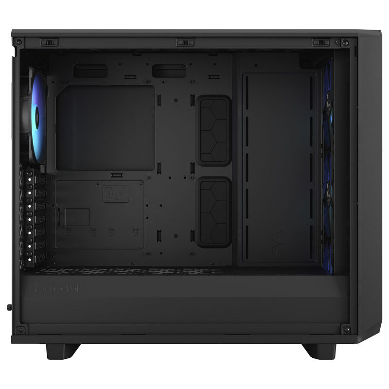 Fractal Design Meshify 2 Lite RGB kabinett midtårn E-ATX svart frontpanel porter