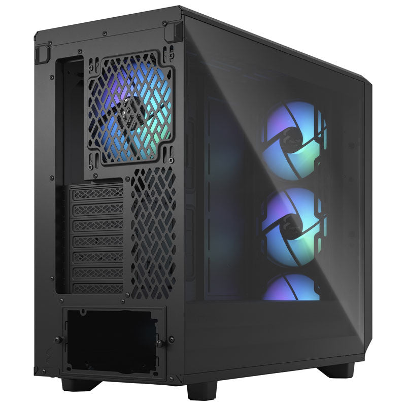 Fractal Design Meshify 2 Lite RGB kabinett midtårn E-ATX svart nærbilde RGB-belysning