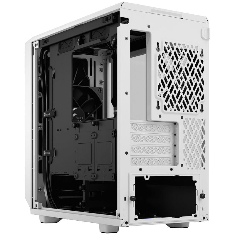 Fractal Design Meshify 2 Mini Micro-ATX kabinett herdet glass hvit frontpanel