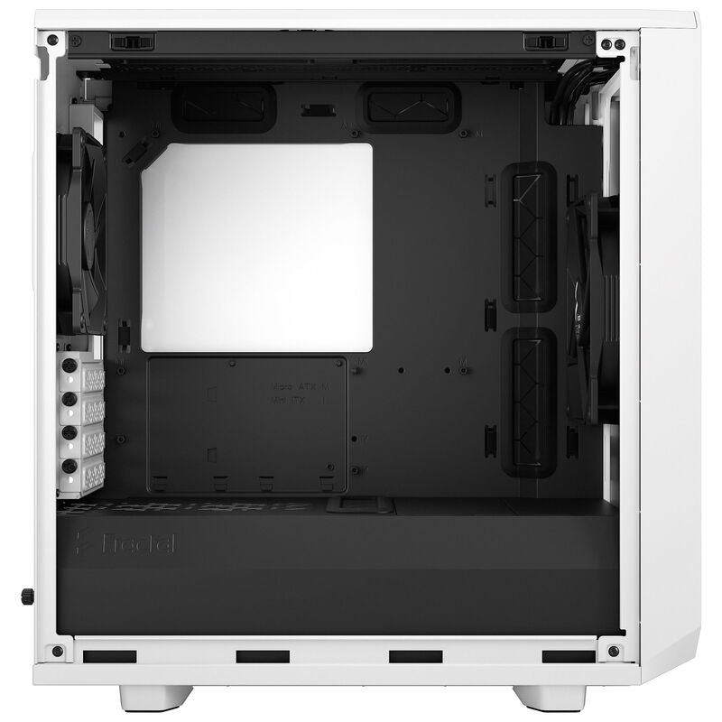 Fractal Design Meshify 2 Mini Micro-ATX kabinett herdet glass hvit ventilasjon
