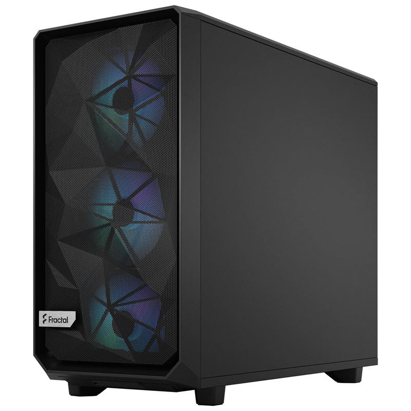 Fractal Design Meshify 2 RGB kabinett midtårn herdet glass svart bakside