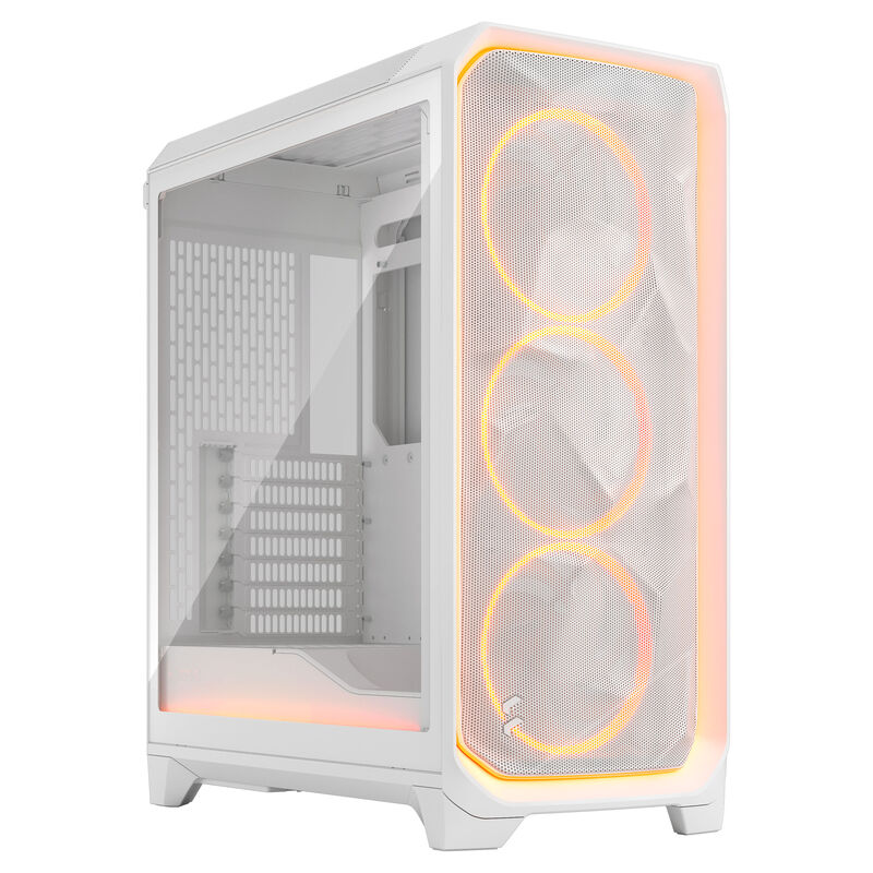Fractal Design Meshify 3 Ambience Pro RGB kabinett midtårn E-ATX hvit forfra