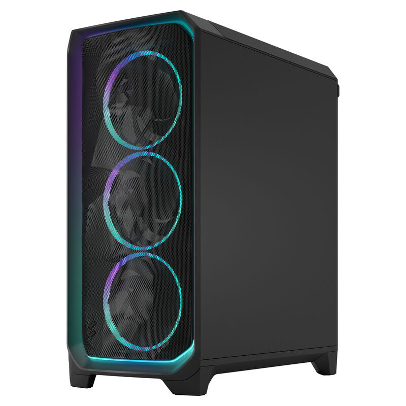 Nærbilde av RGB-belysning i Fractal Design Meshify 3 Ambience Pro RGB