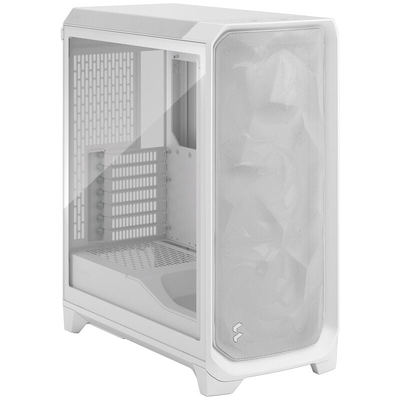 Fractal Design Meshify 3 kabinett midtårn E-ATX hvit TG bakside