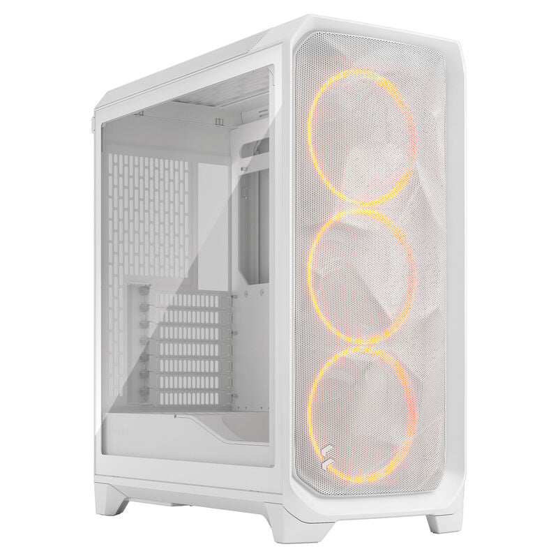 Fractal Design Meshify 3 RGB TG kabinett midtårn E-ATX hvit forfra