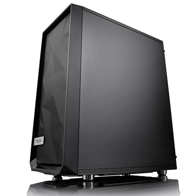 Bakside av Fractal Design Meshify C kabinett midtårn ATX svart