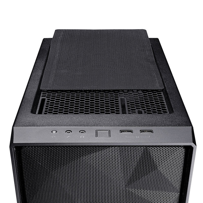 Montert Fractal Design Meshify C Dark kabinett med komponenter
