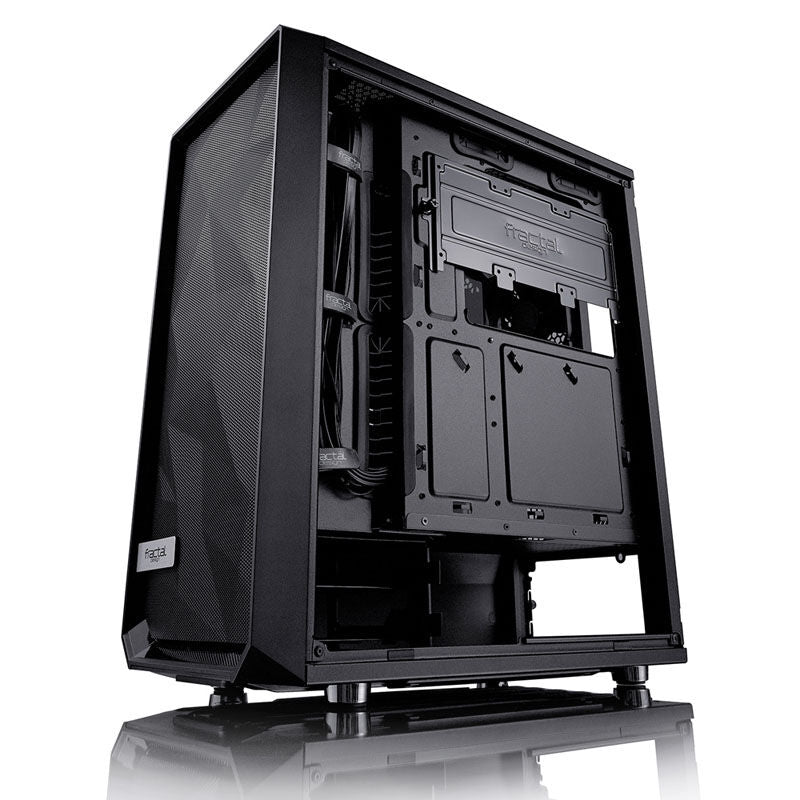 Oversikt over vifter i Fractal Design Meshify C Dark kabinett