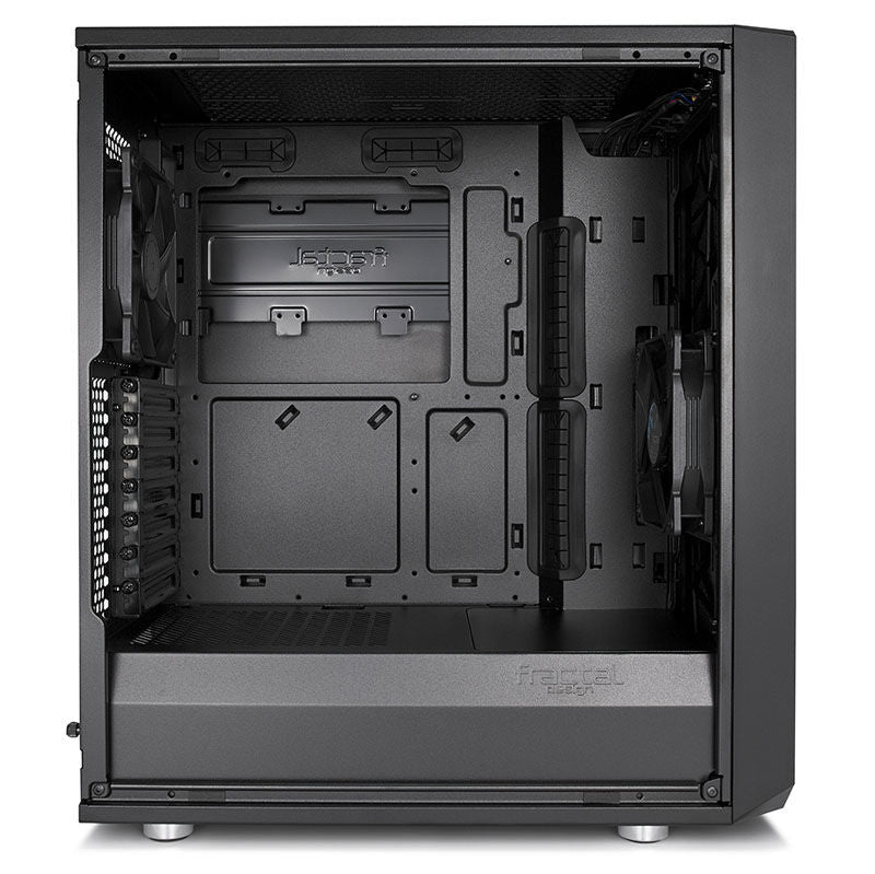 Nærbilde av frontpanel på Fractal Design Meshify C kabinett midtårn ATX svart