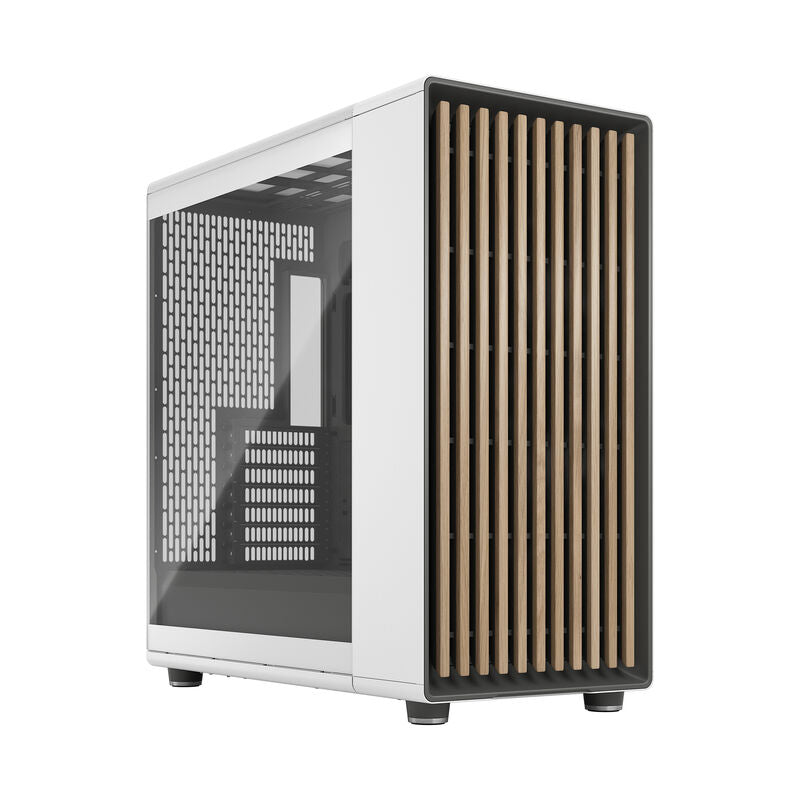 Fractal Design North XL Chalk kabinett TG Clear hvit forfra