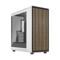 Fractal Design North XL Chalk kabinett TG Clear hvit forfra