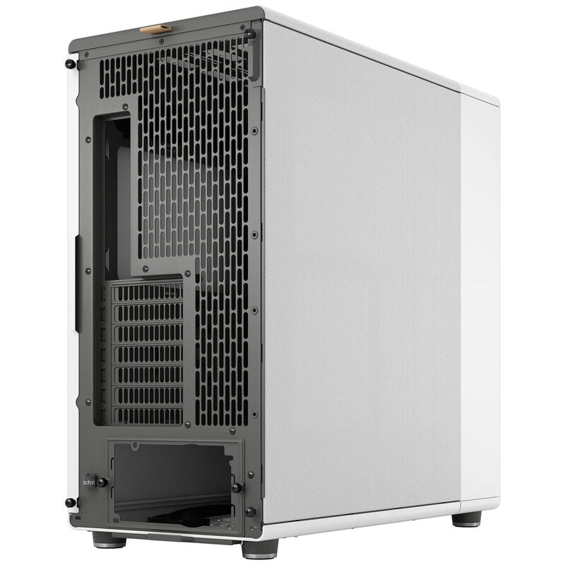 Nærbilde av USB-porter på Fractal Design North XL Chalk kabinett