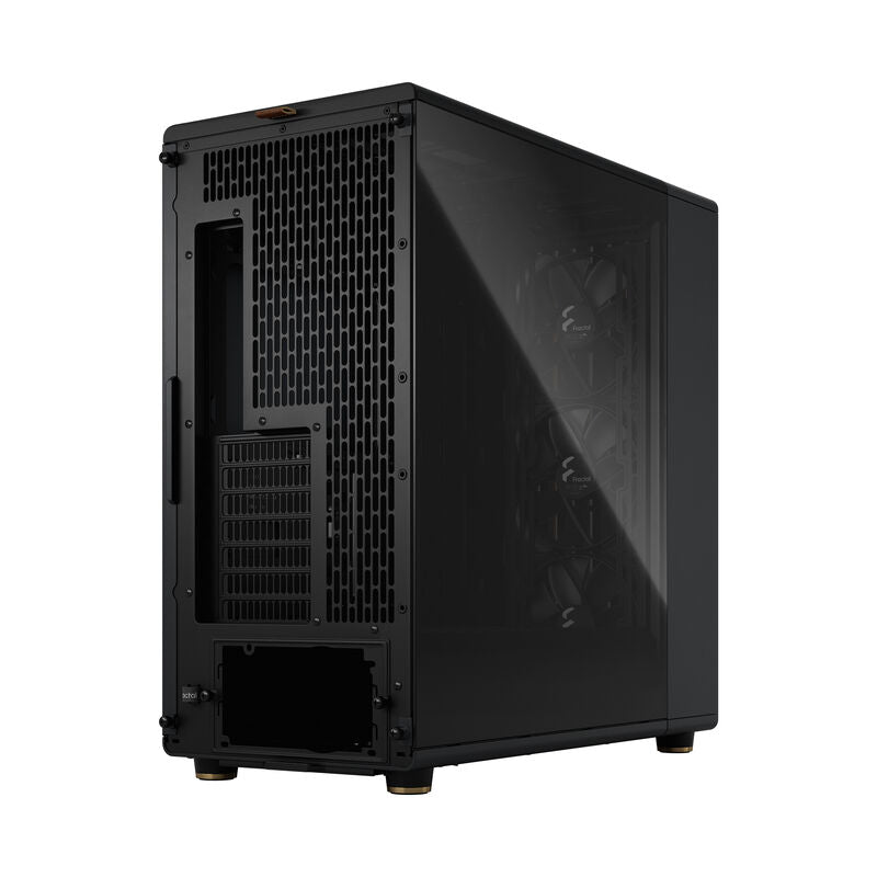 Detalj av temperert glass sidepanel på Fractal Design North XL Charcoal