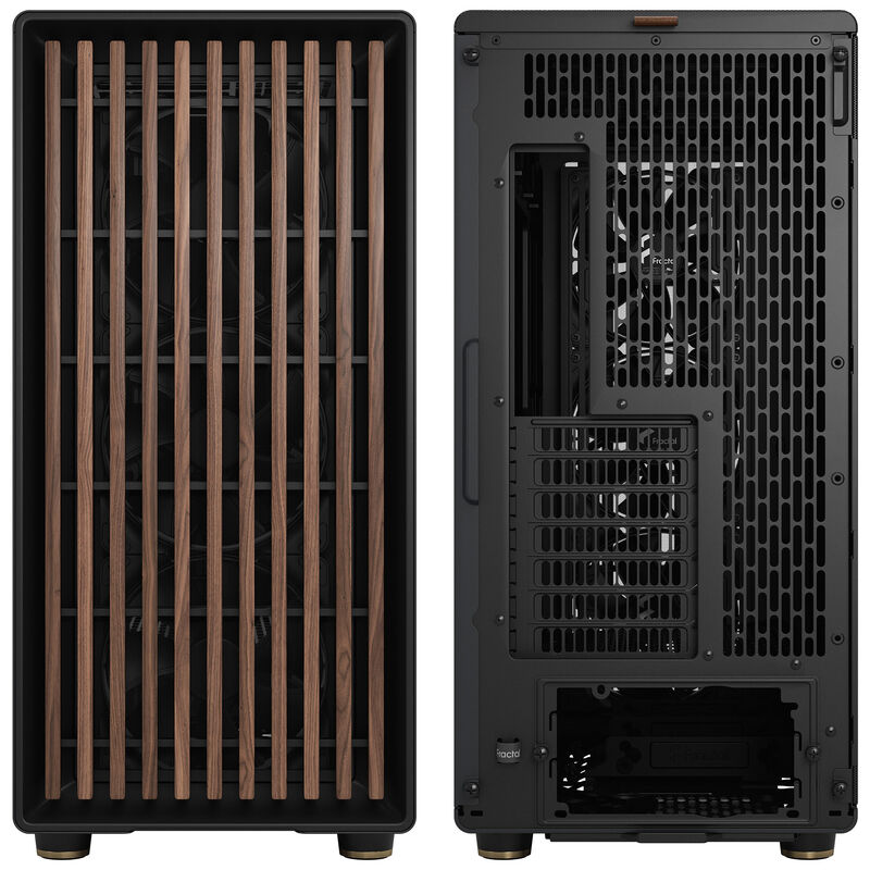 Fractal Design North XL Charcoal kabinett montert med komponenter