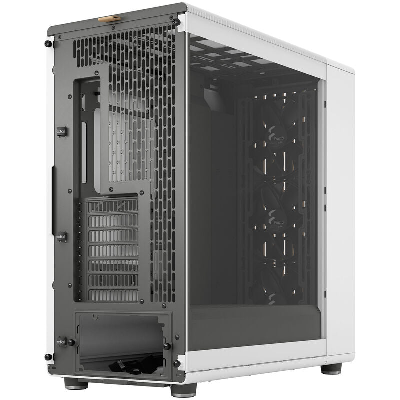 Nærbilde av temperert glass på Fractal Design North XL RC Chalk