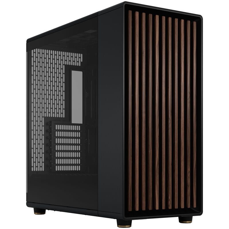 Fractal Design North XL RC Charcoal TG Dark kabinett midtårn svart forfra