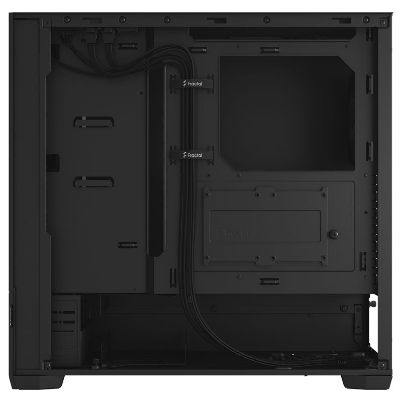 Fractal Design Pop Air Black Solid kabinett midtårn svart interiør