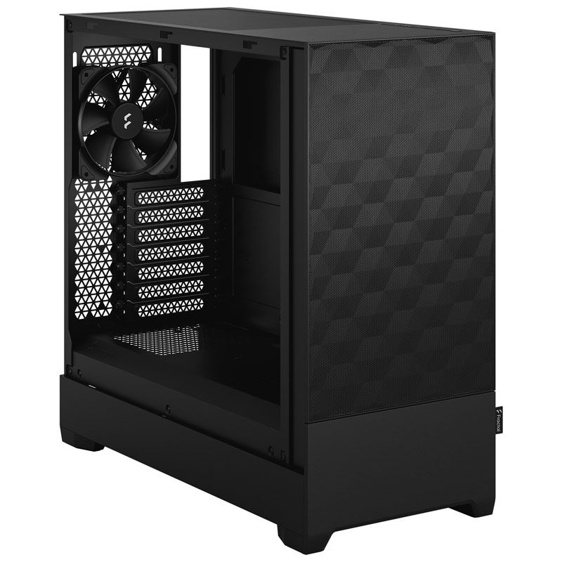 Fractal Design Pop Air Black Solid kabinett midtårn svart sidepanel